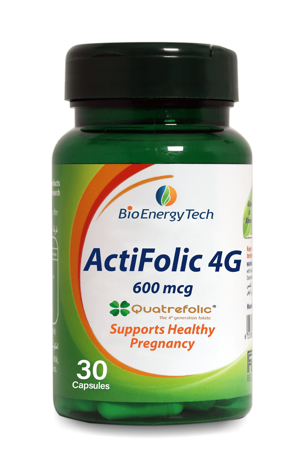 BIO ENERGY ACTIFOLIC 4G 600MCG 30CAP – Beauty Pharma